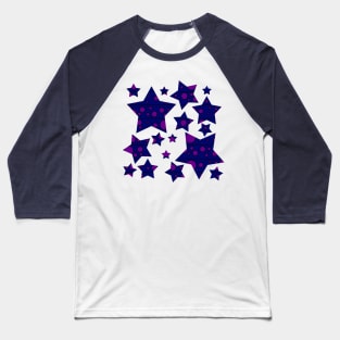 Modern Polka Dots - Grape Soda Baseball T-Shirt